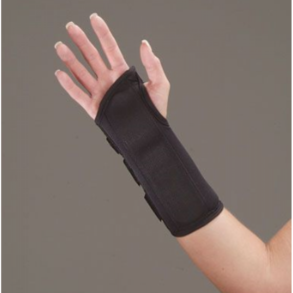 DeRoyal D-Ring Wrist Splint (Black), Wrist Brace