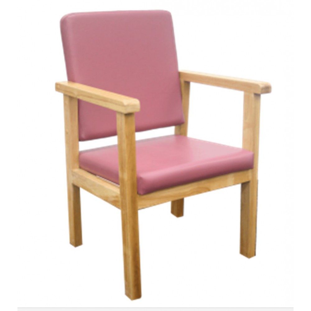 Wooden Rehab Geriatric Chair Non Reclining