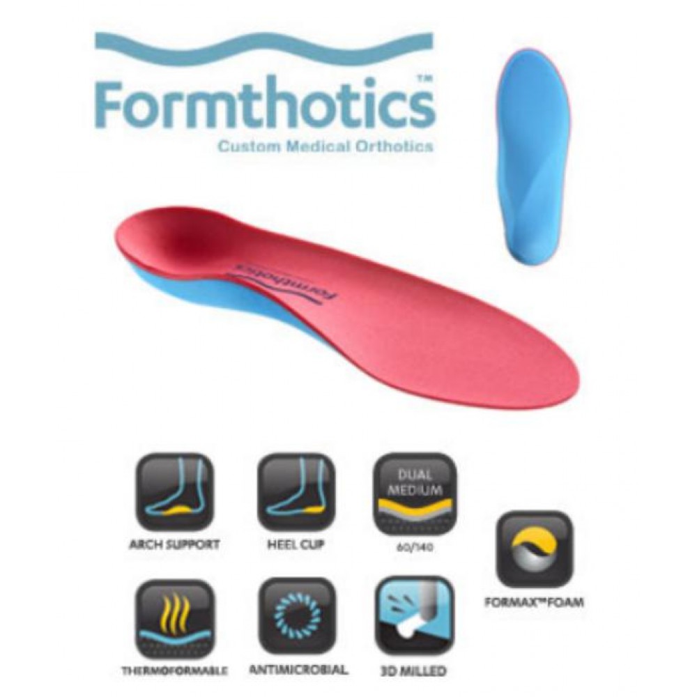 Formthotics 202 Full Length Medical Orthotics - Dual Density Blue/Red Insole