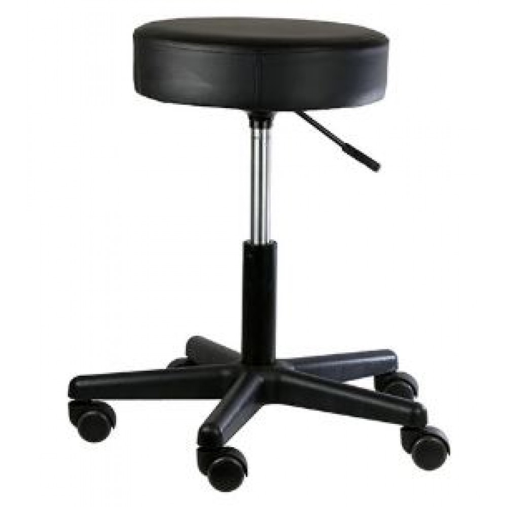 Pneumatic Mobile Stool, Physiotherapy Treatment Stool, Round Hydraulic Hi Low