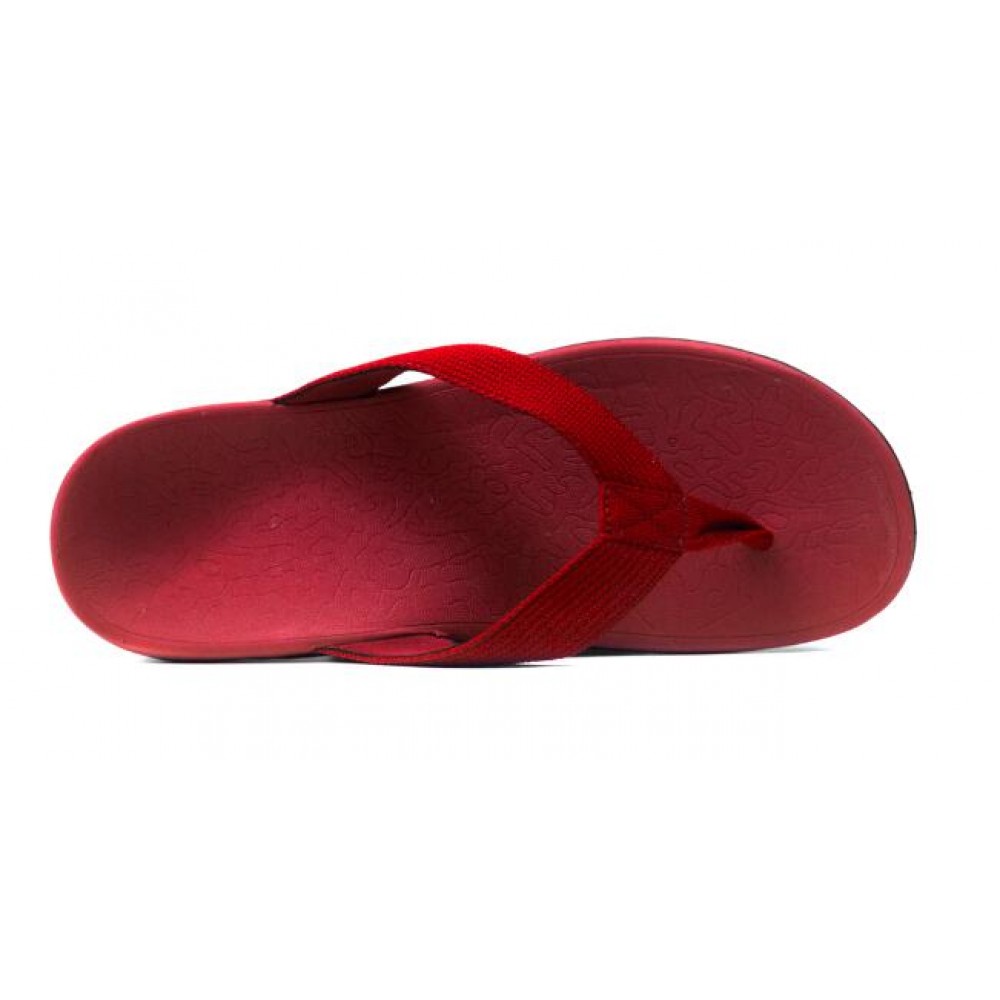 red colour flip flops
