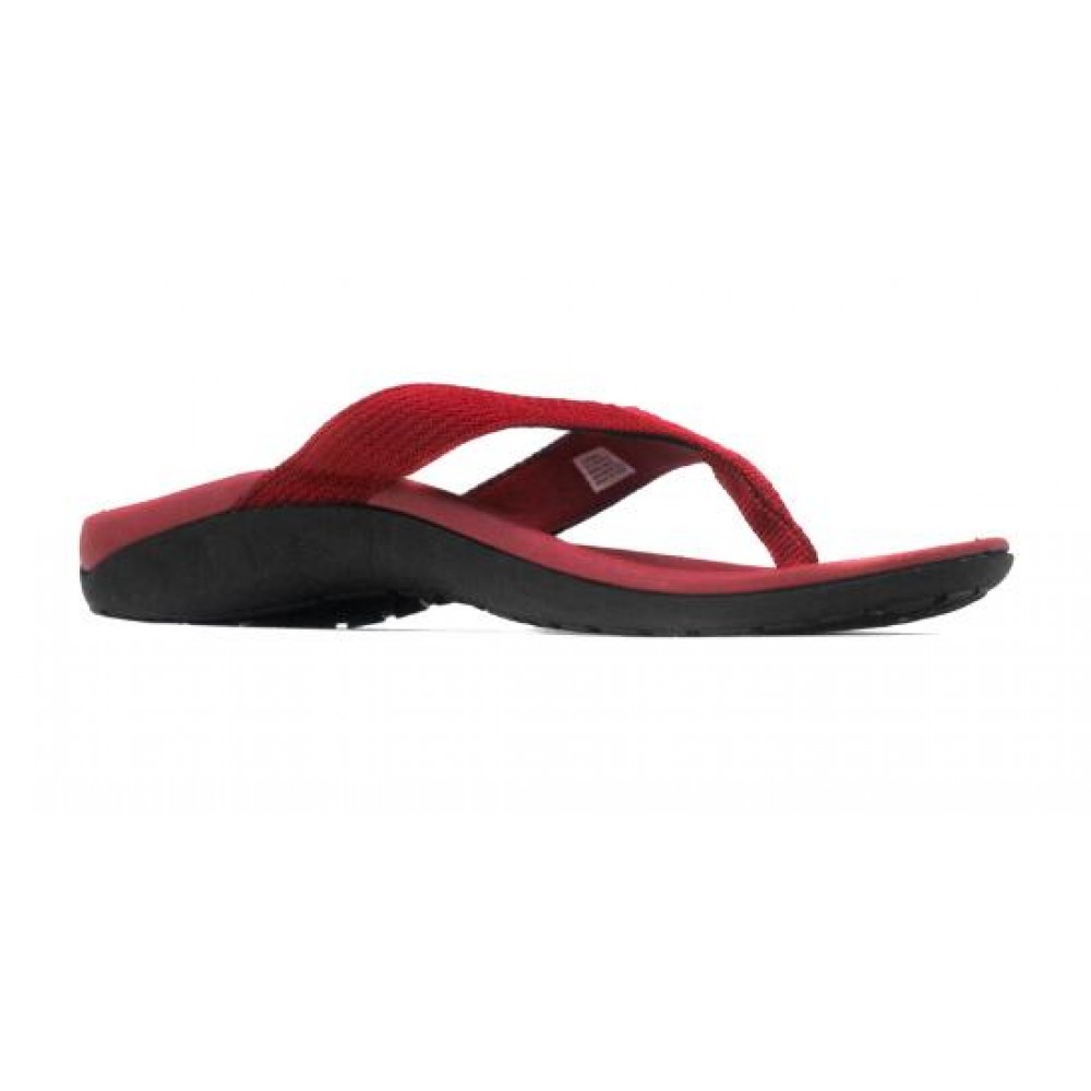 red colour flip flops