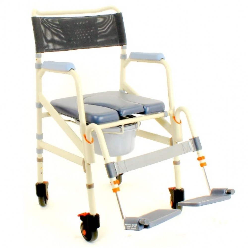 ShowerBuddy Foldable Mobile Shower Commode Chair  SB7e