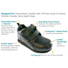 Pedors Stretch Walker For Swollen Feet (Diabetic Shoe)