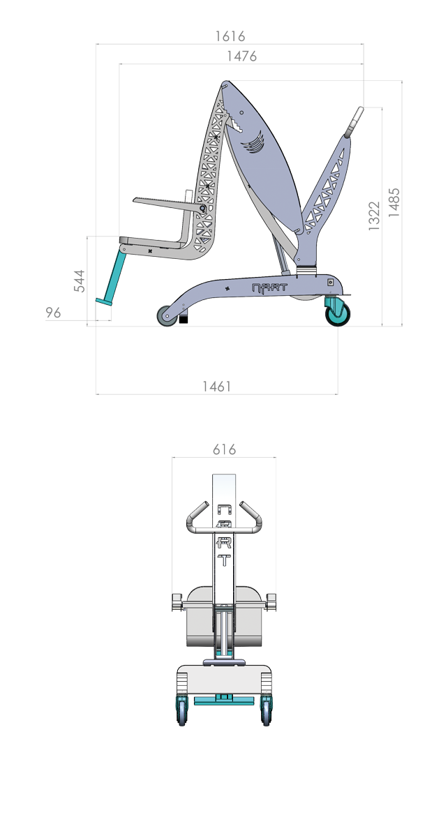 Dimensions for Pool Lift Dimensions for Pool Lift